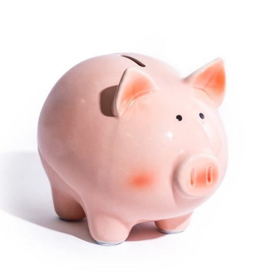 Pink Ceramic Large Piggy Bank