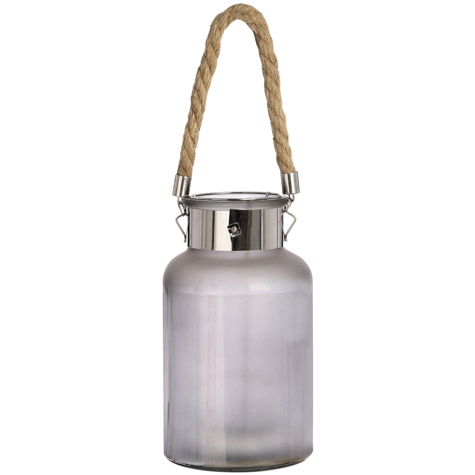  Large LED Rope Star Smoked Glass Lantern