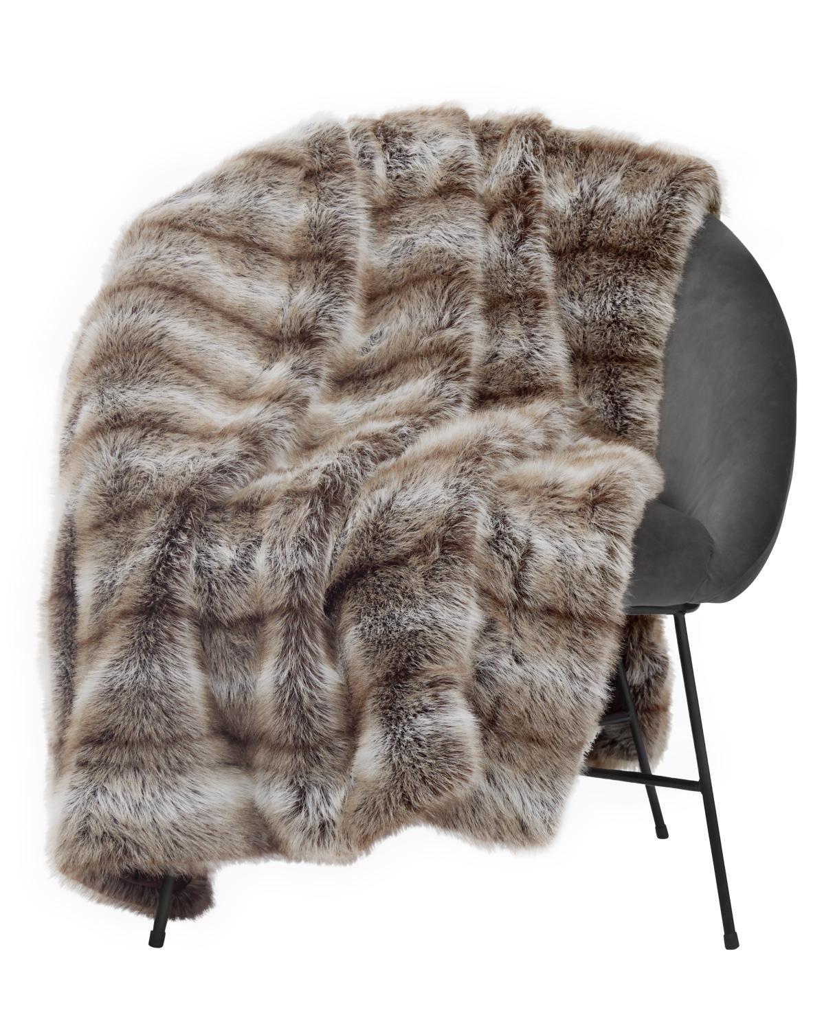 Luxurious Brown Cozy Throw 