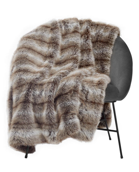 Luxurious Brown Cozy Throw 