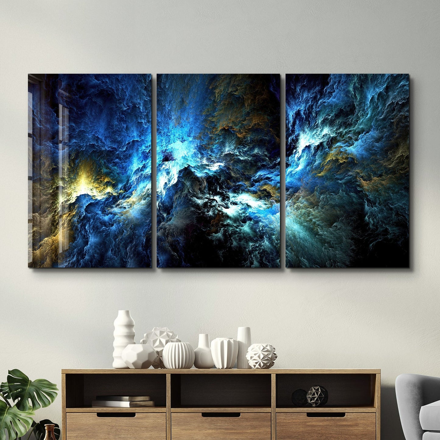 Glass Aurora Borealis Wall Art