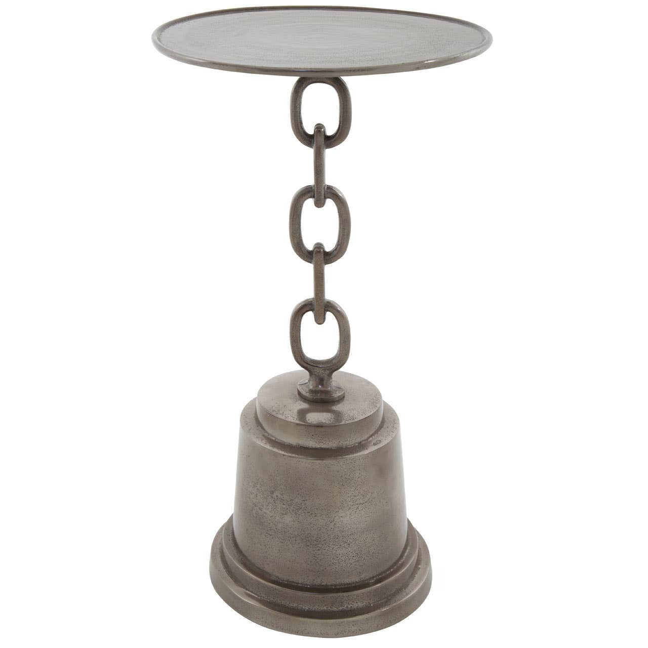 Nickel Bell Side Table