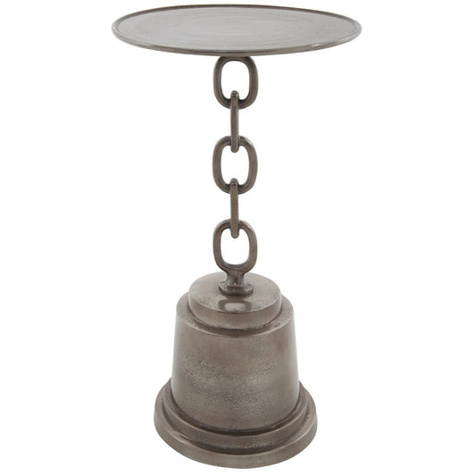 Nickel Bell Side Table