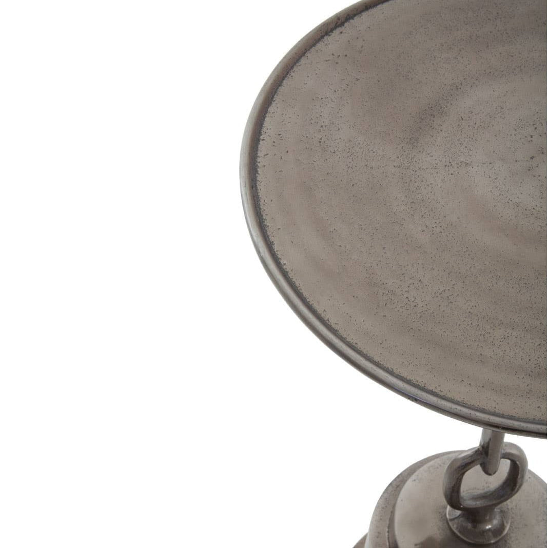 Nickel Bell Side Table