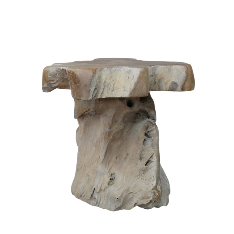 Embrace the wild beauty of the Organic Rustic Wood Side Table, made from natural teak root! Its one-of-a-kind abstract shape brings a charming rustic edge to any home, serving as a bold statement piece that’s as functional as it is striking. Use it as a table or plant stand to inject raw, untamed elegance into your space.