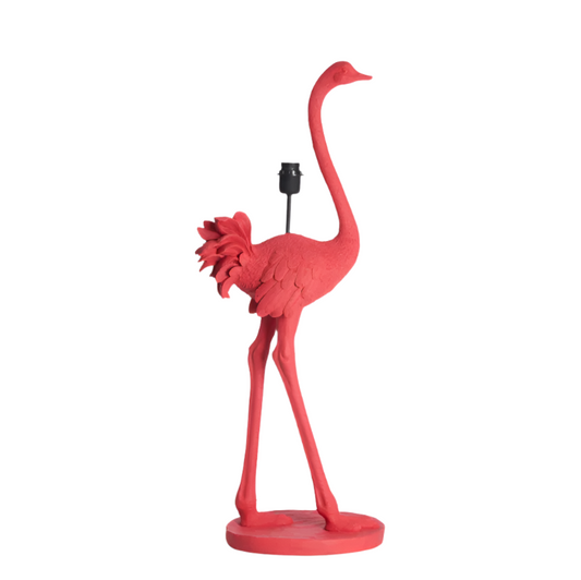Pink Ostrich Lamp