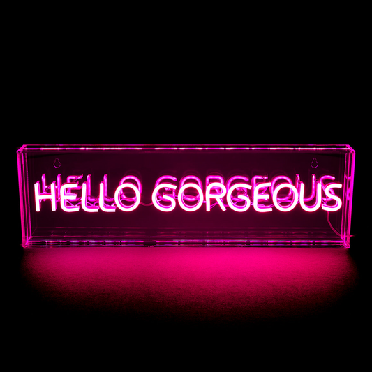 'Hello Gorgeous' Neon LED Light
