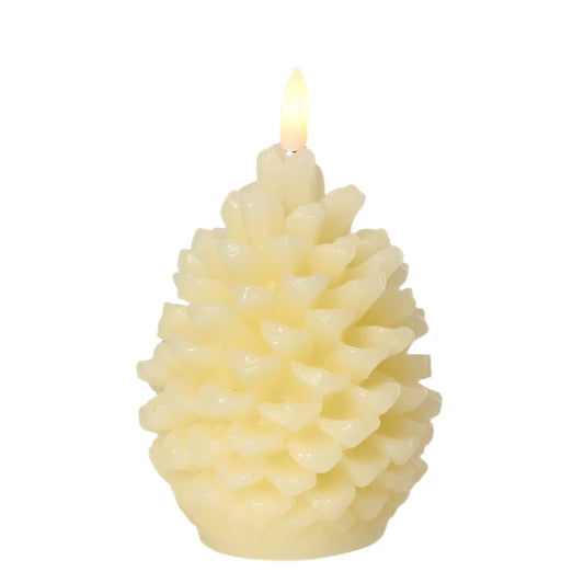 LED Pine Cone Candle