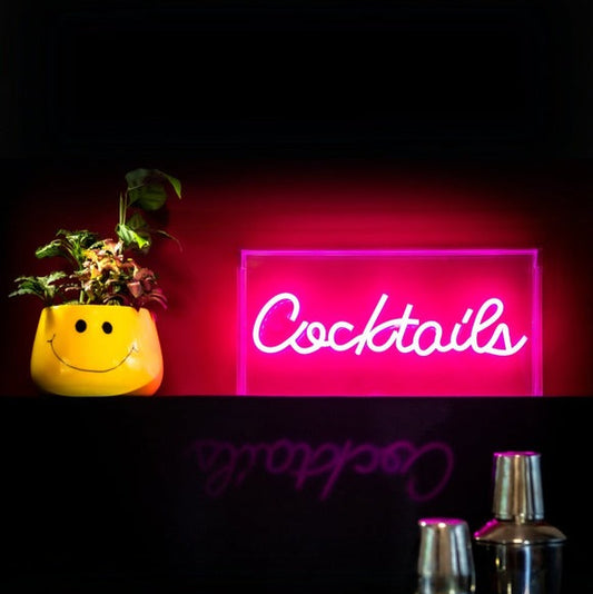 Pink Cocktails Neon LED Light