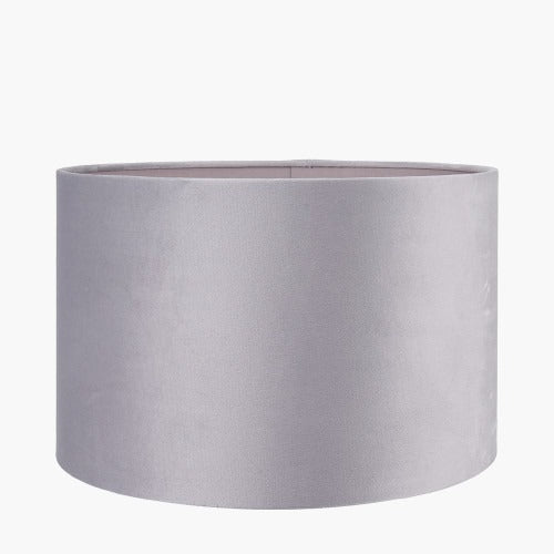 Renoir Velvet Lampshade in Silver