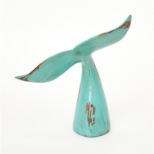 Blue Resin Whale Tail Ornament