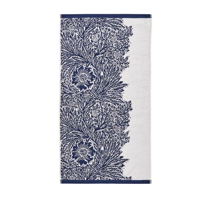 Blue and White Marigold William Morris Hand Towel