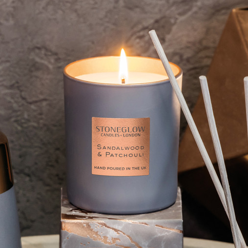 Sandalwood and Patchouli Scented Candle