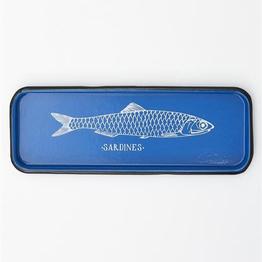 Blue Enamel Sardine Tray