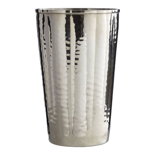 Silver Nickel Ripple Bathroom Tumbler