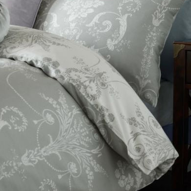 Silver French Floral Bed Linen