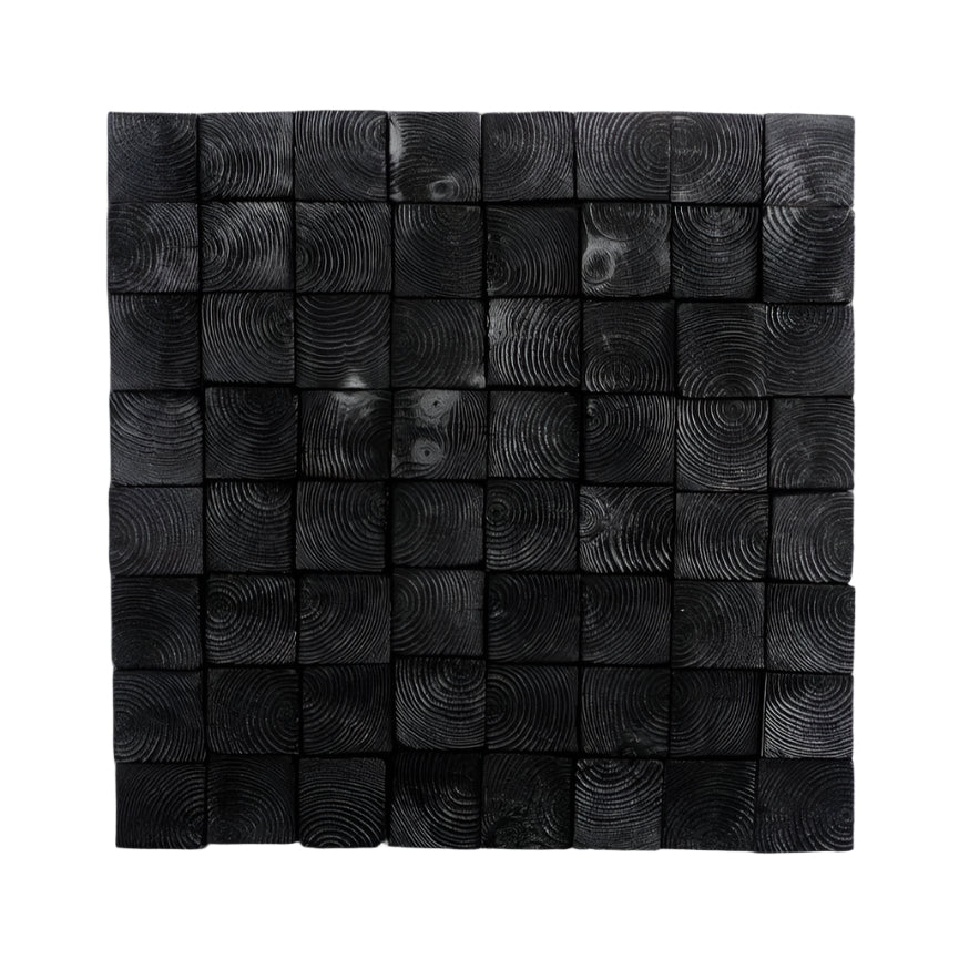 Smoked Black Wood Wall Art