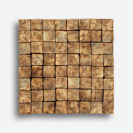 Brown Smoked Wood Wall Art