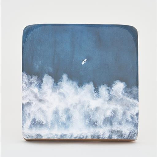 Wooden Surfing Art Block