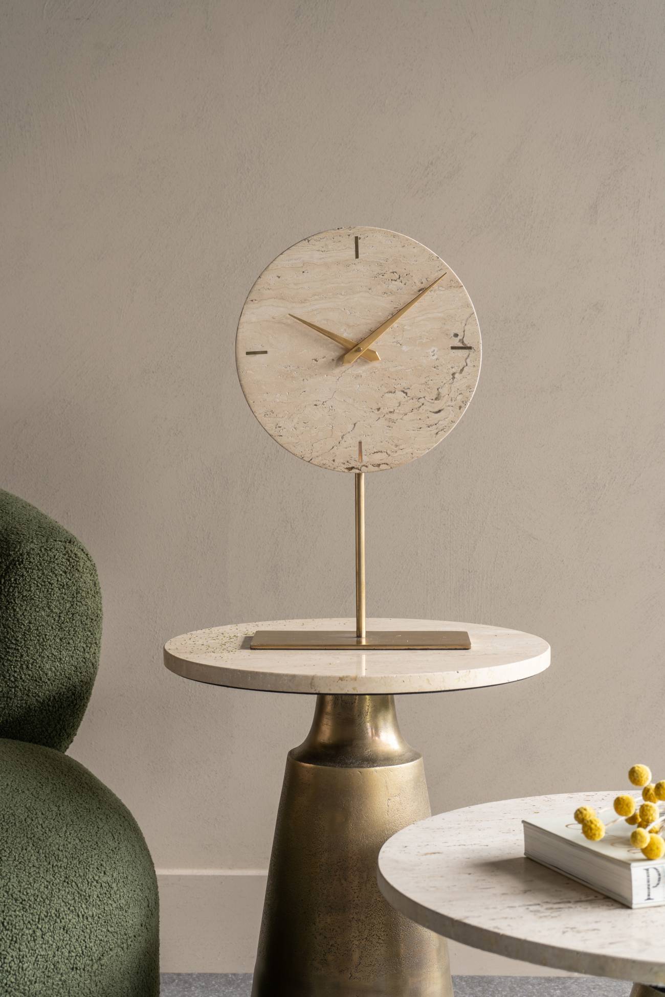 Stone Mantle Clock