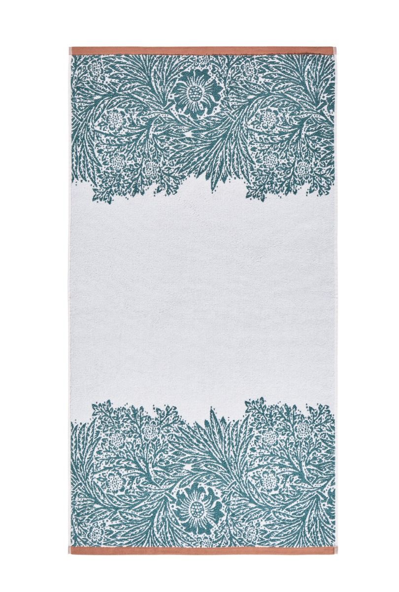 William Morris Turquoise Blue Marigold Bath Towel