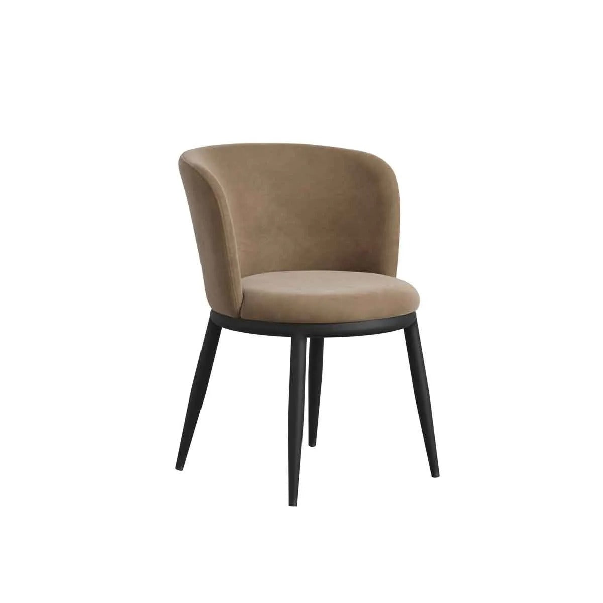 Velvet Beige Dining Chair
