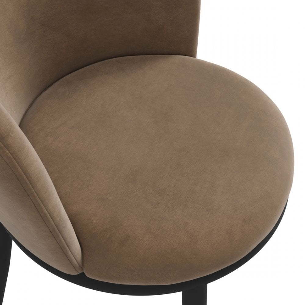 Velvet Beige Dining Chair
