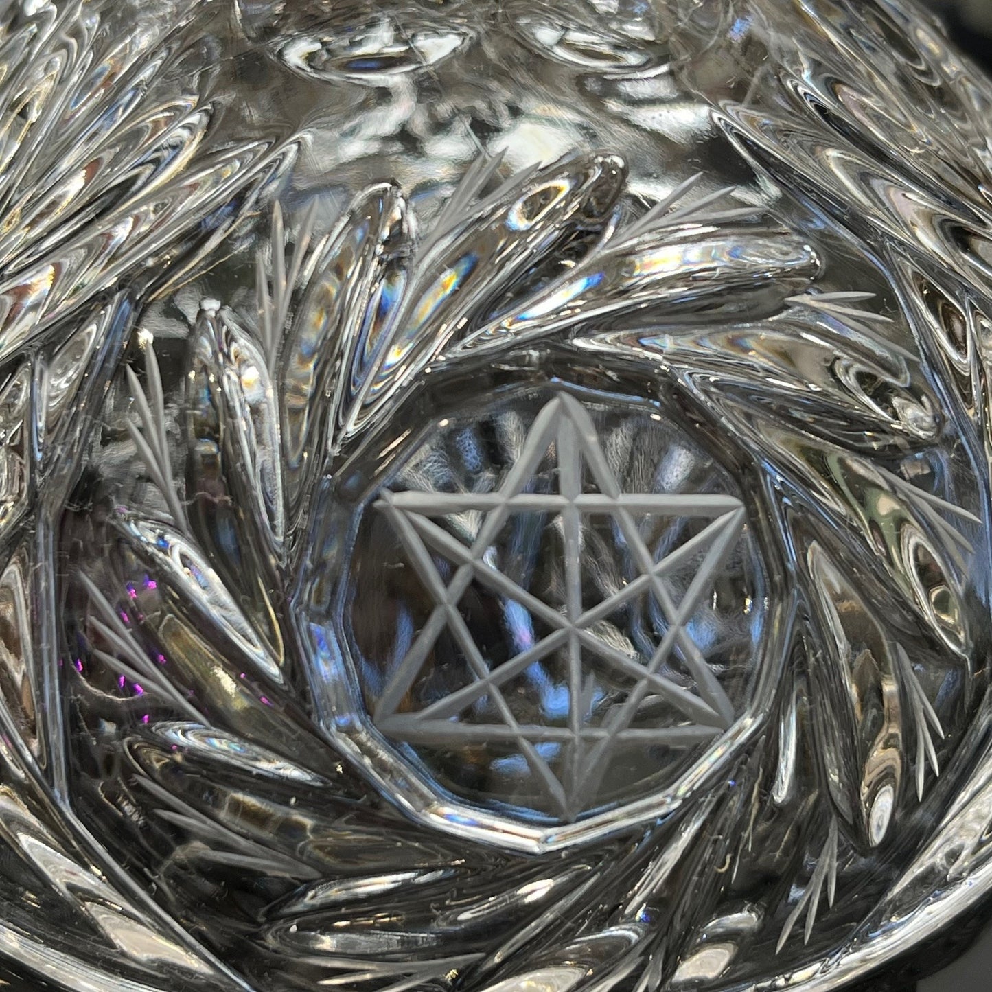 Vintage Cut Crystal Candy Bowl