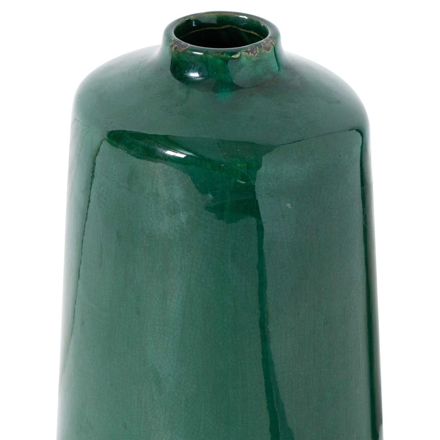 Vintage Look Green Flower Vase