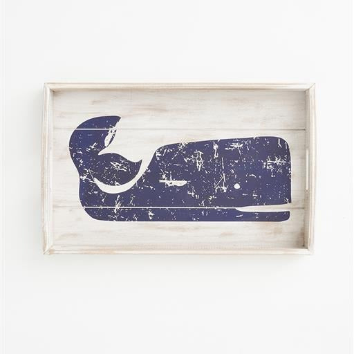 Wooden Whale Tea Tray