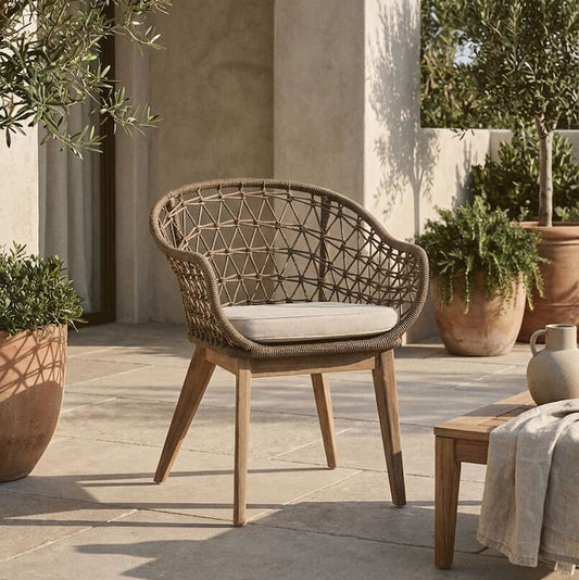 Amalfi Fabric and Rope Chair