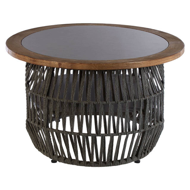 Amalfi Rope & Stone Coffee Table