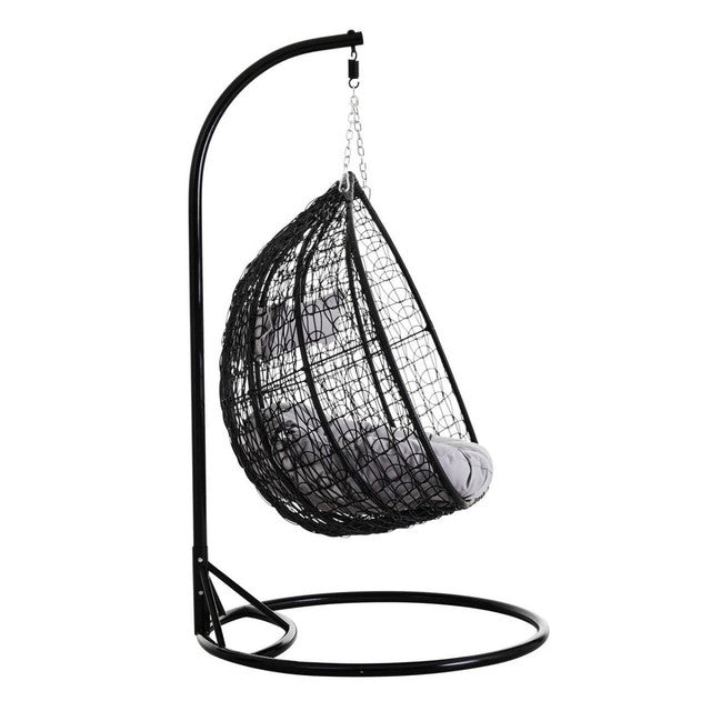 Bali Black Rattan Hanging Chair
