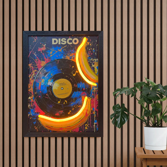 Disco Record Neon LED Wall Art
