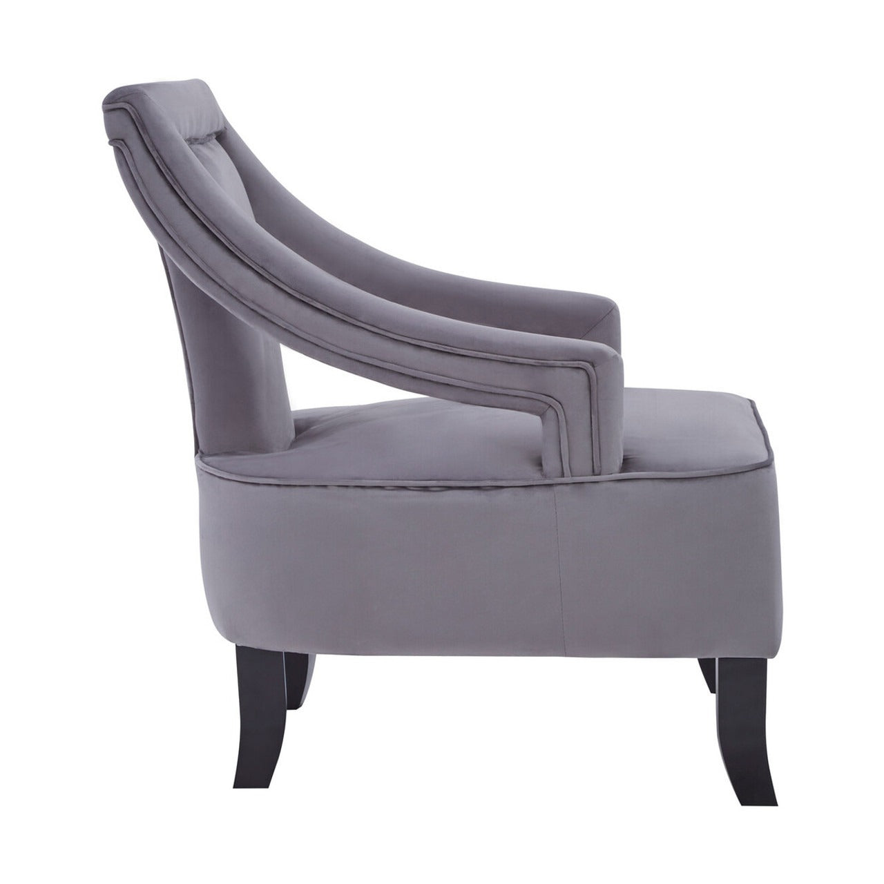 Gray armchair on a white background