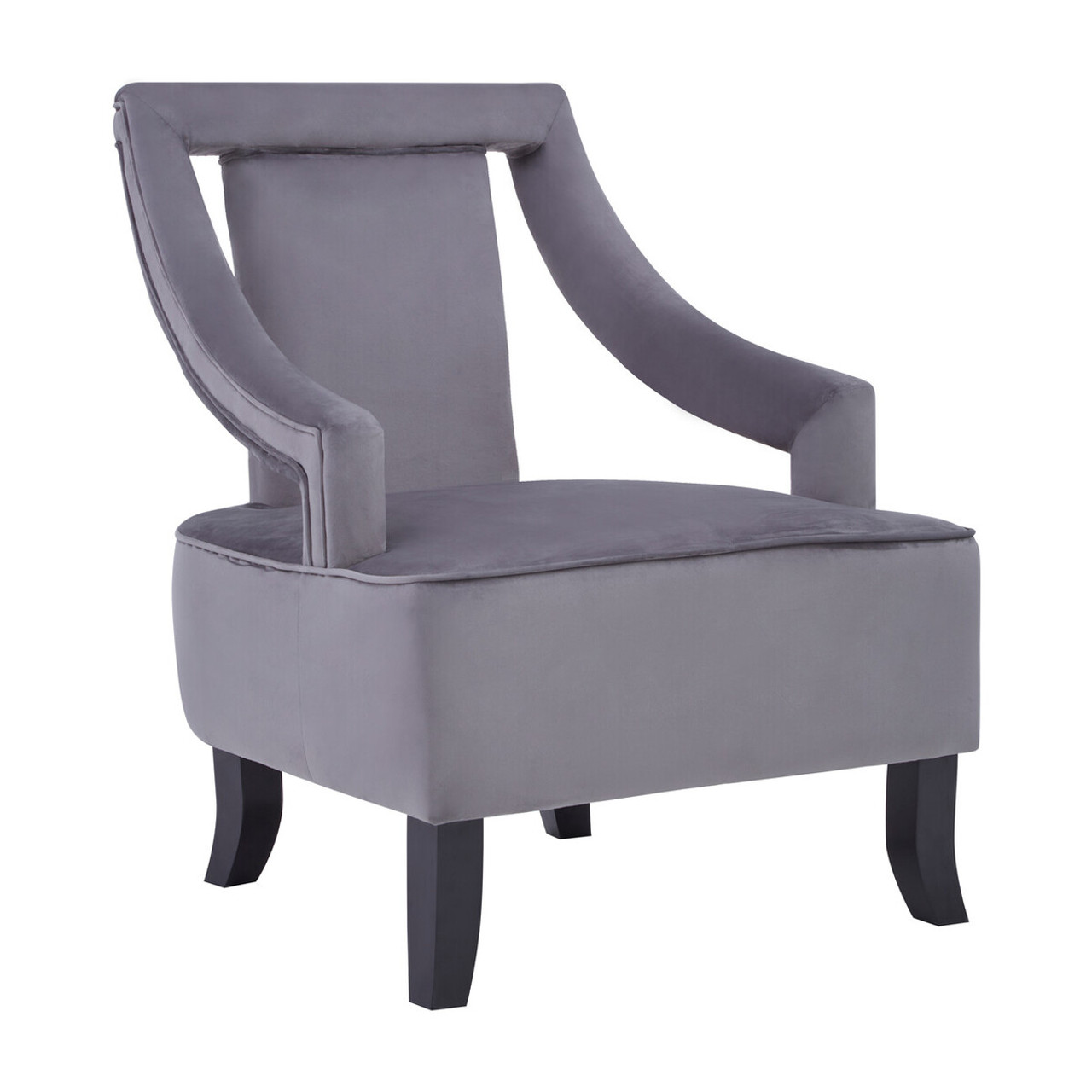 Gray armchair on a white background