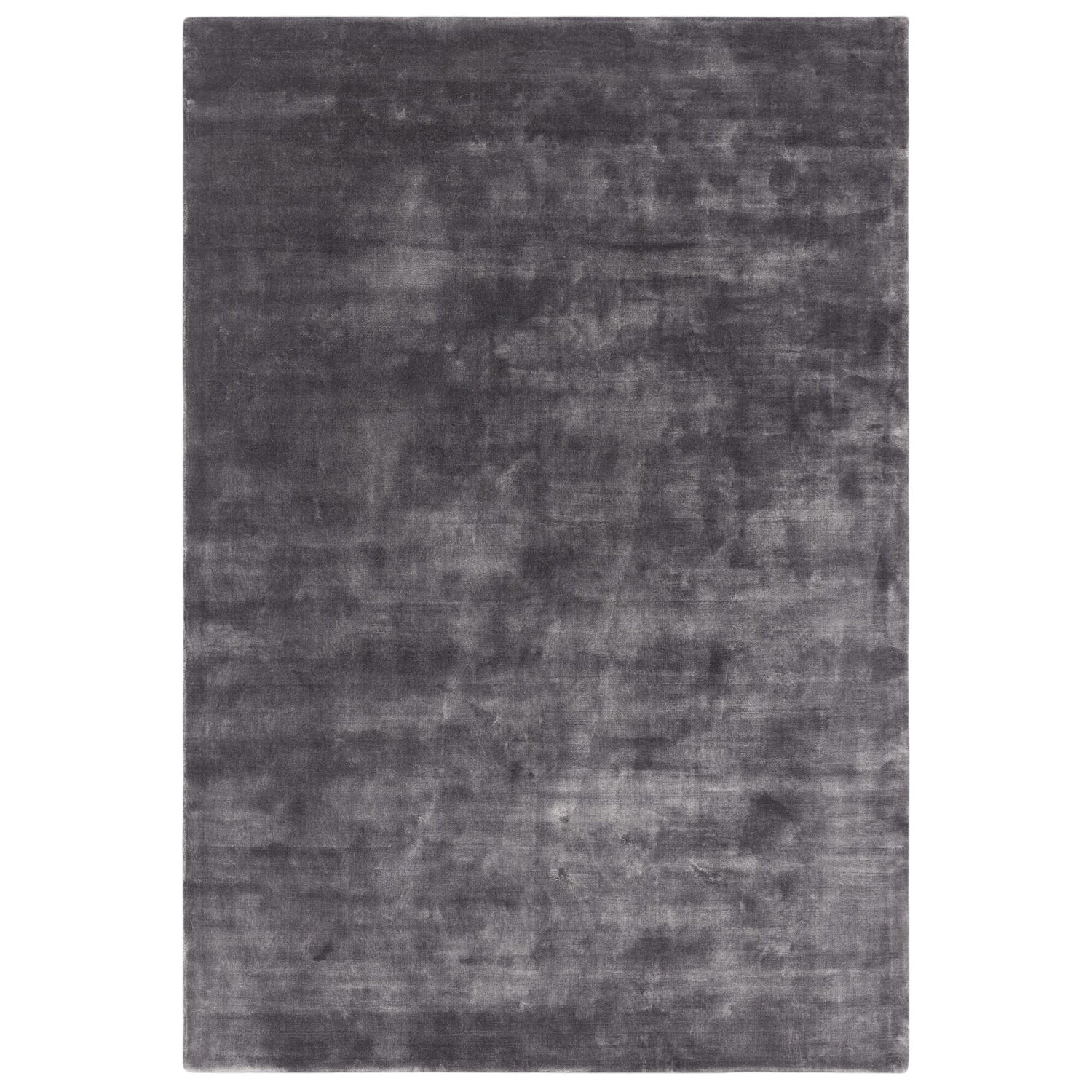 Dark gray textured rug on a white background