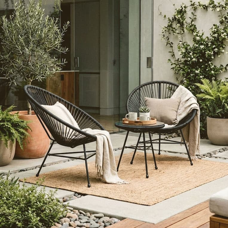 Malibu Rattan 3 Piece Patio Set