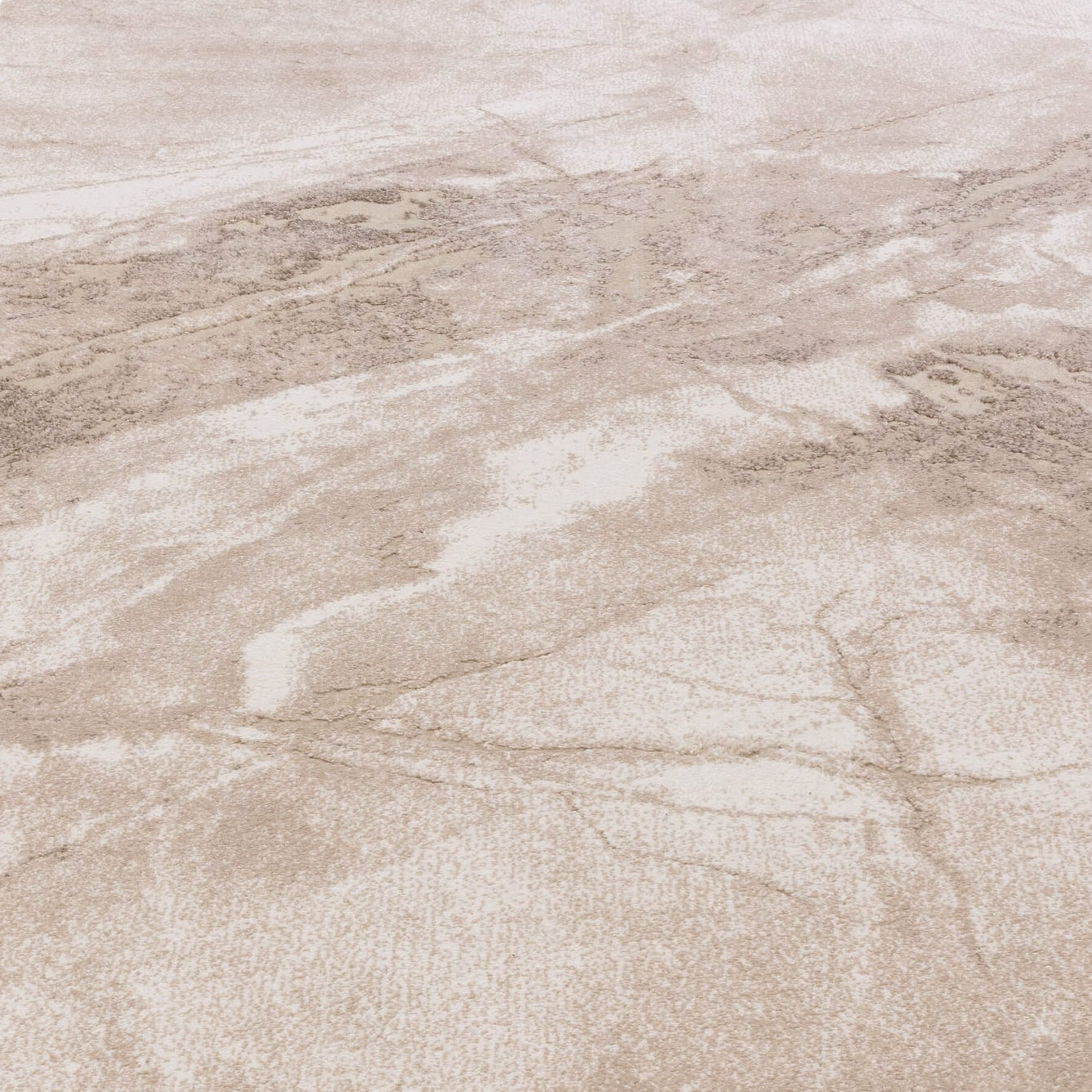 Beige marble-patterned rug