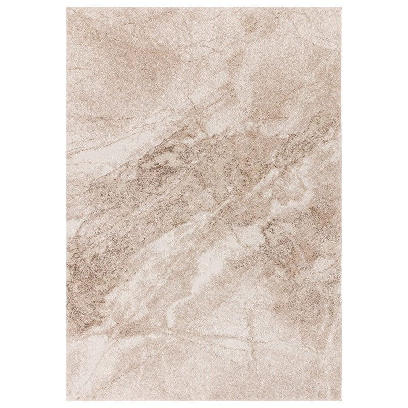 Beige marble rug on a white background