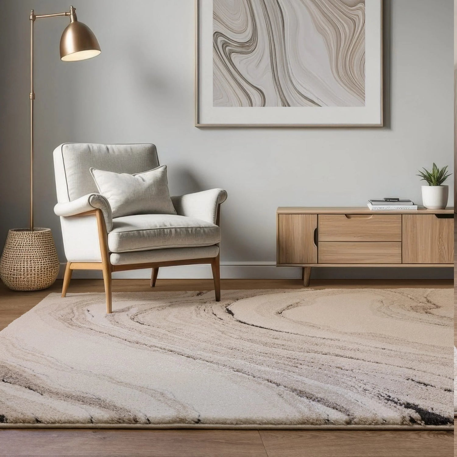 Marbled Natural Rug – carmenandrafaele