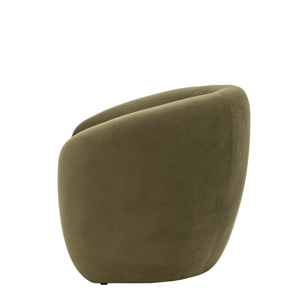Green cushion on a white background