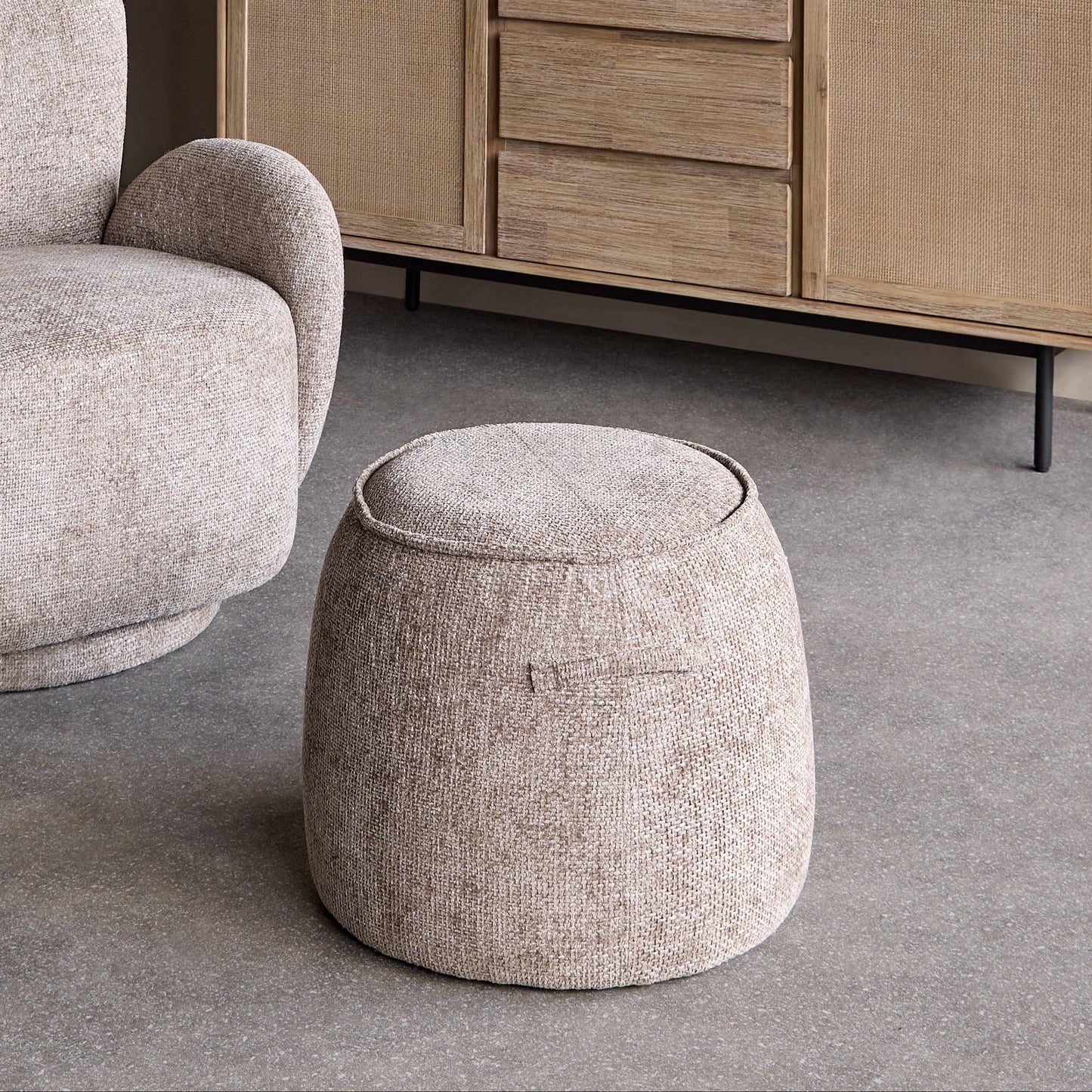 Oakham Taupe Footstool