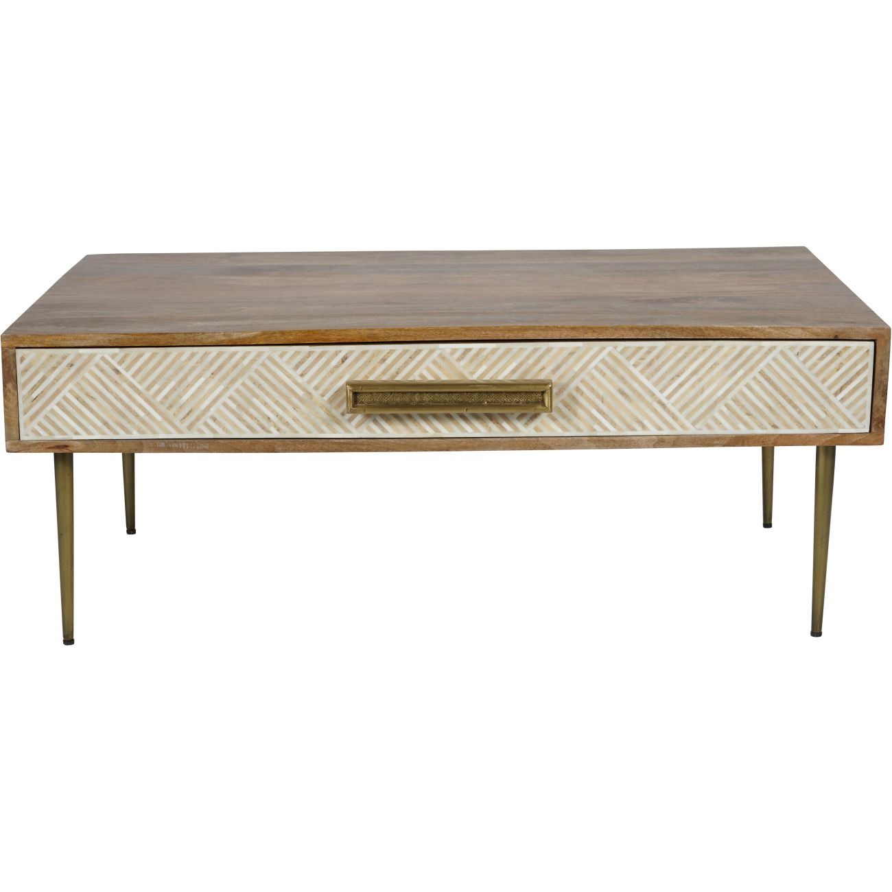Scandi Bone and Mango Wood Coffee Table