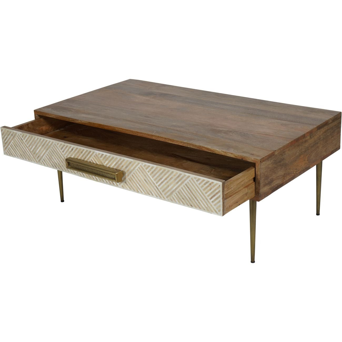 Scandi Bone and Mango Wood Coffee Table