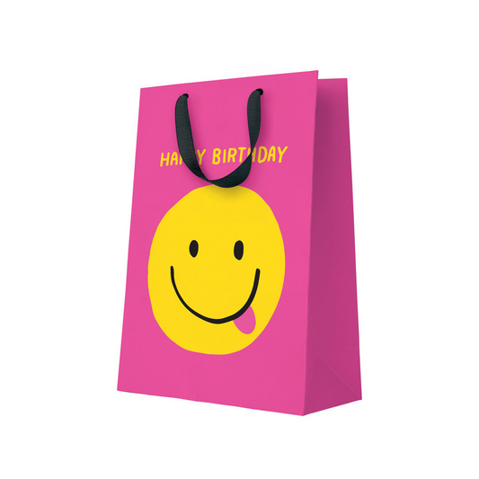 Pink Smiley Gift Bag