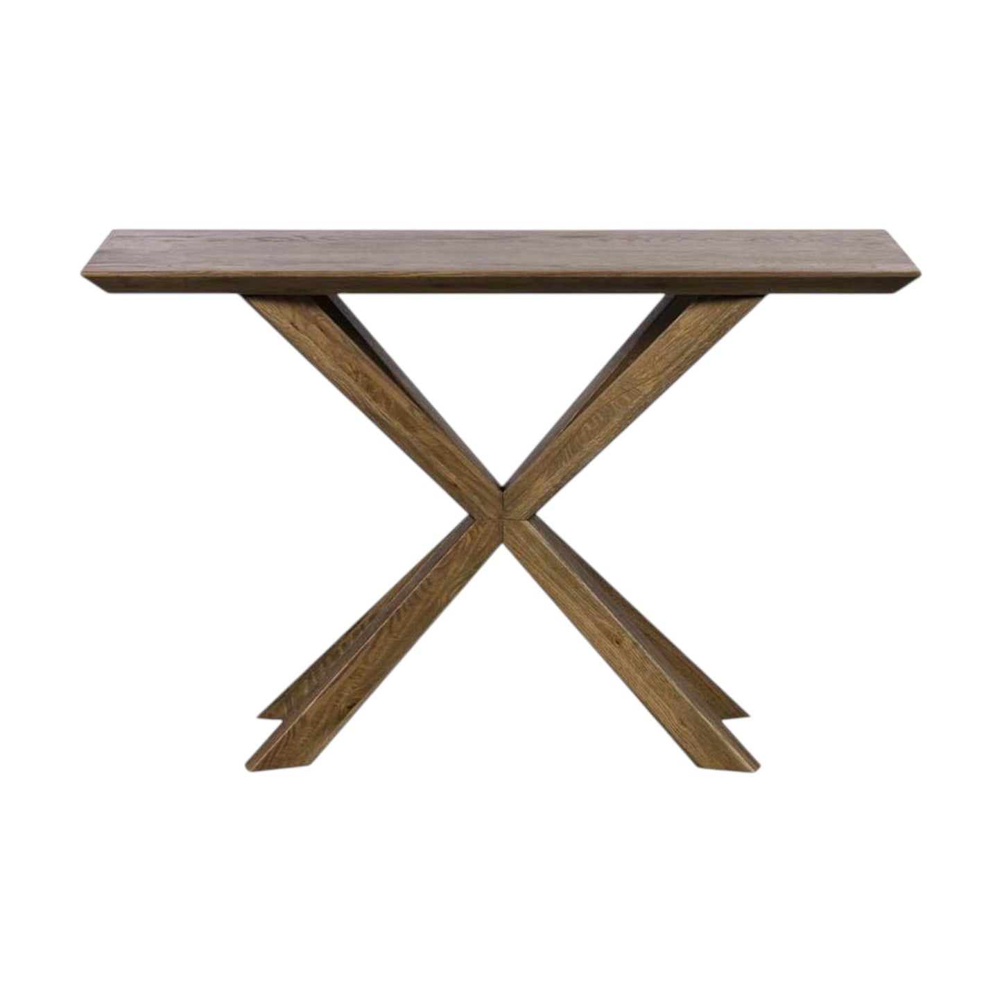 Smoked Oak Console Table