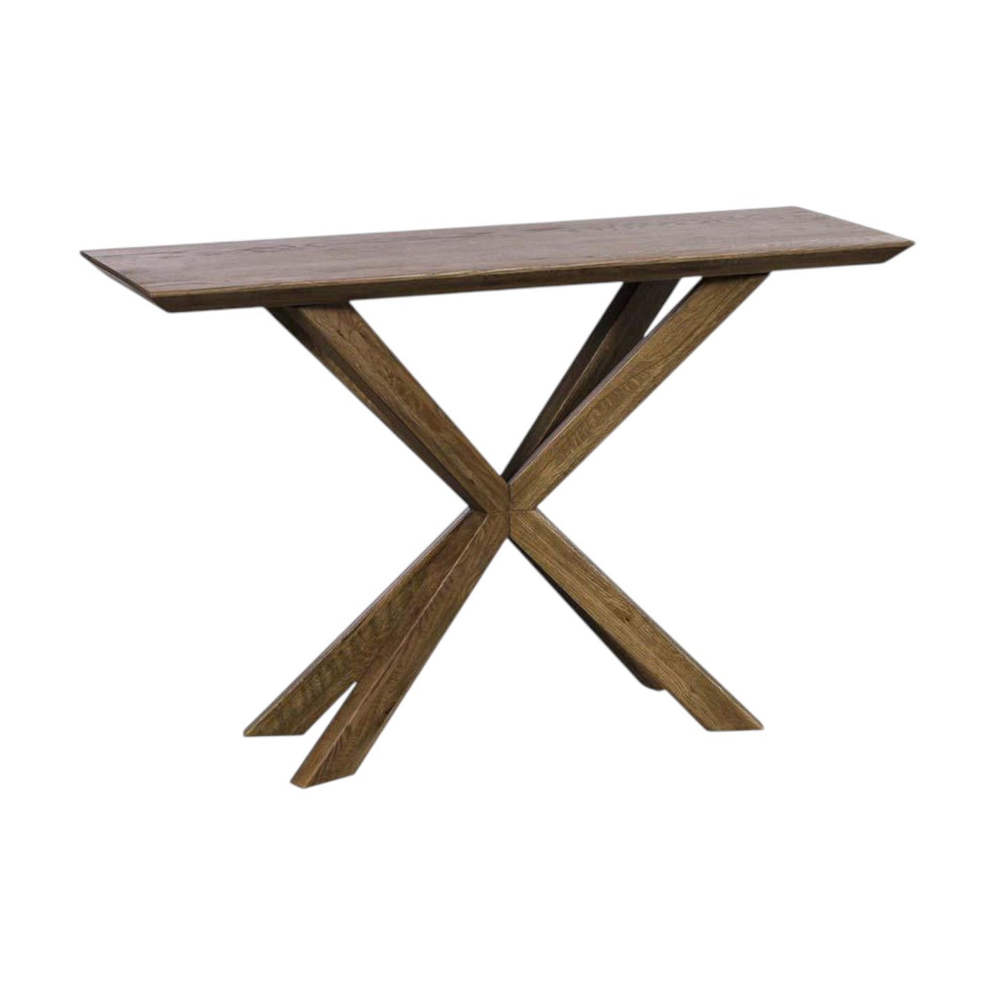 Smoked Oak Console Table